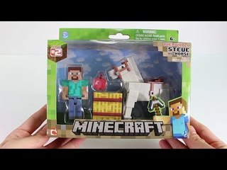 마인크래프트 스티브와 말, 사과, 볏짚 장난감 놀이 [또이]