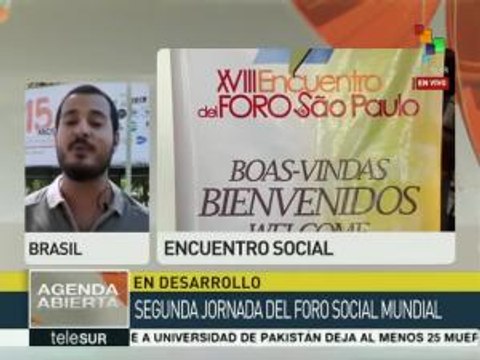 Brasil: Puerto Alegre es sede del Foro Mundial Social