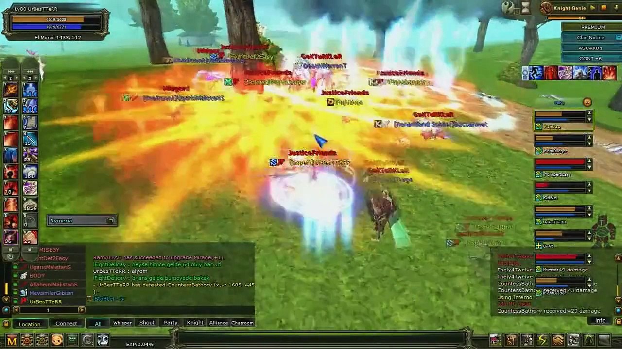 Knight Online - JusticeFriends Clan - UrBesTTeRR 2015 Mage pk-vs Movie