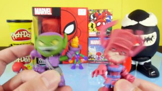 Play Doh Venom Surprise Egg Kidrobot Giant Spiderman Superhero Toy Marvel Mystery Mini Toys