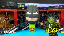 Batman v Superman Toys w/ Armored Batman Play-Doh Suprise Egg by KidCity