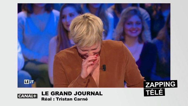 Le fou rire de Maïtena Biraben en direct dans Le Grand Journal