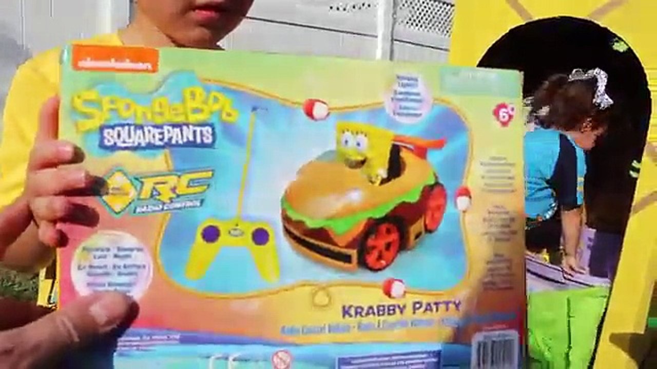 SPONGEBOB Toys GIANT EGG SURPRISE OPENING Video