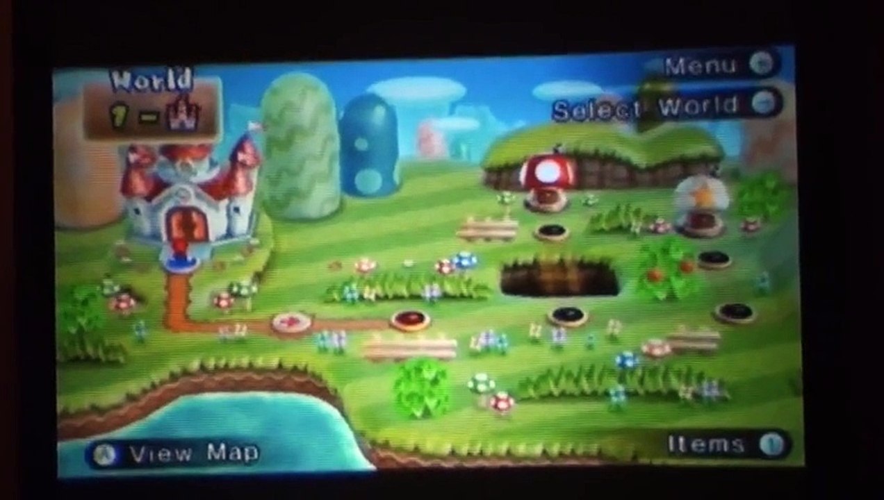 New Super Mario Bros. Wii 100% Walkthrough Part 1 - World 1 (1-1, 1-2, 1-3, 1-T) All Star