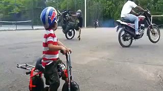 stunt boy vs child
