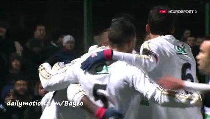 Sergi Darder Goal - Chambly 0-1 Lyon - 20-01-2016