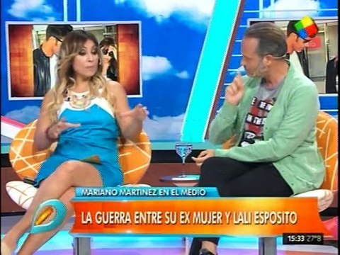 Mariano Martinez, entre su ex y Lali Espósito