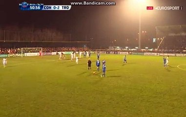 COURT  SUPER   FREE  KICK   0-2  CONCARNEAU  VS  TROYES   20-01-2016
