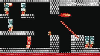 Super Mario Maker - Viewer Levels - Name: "Ganon and the Fire Temple" - ID: 5362-0000-018B-9316