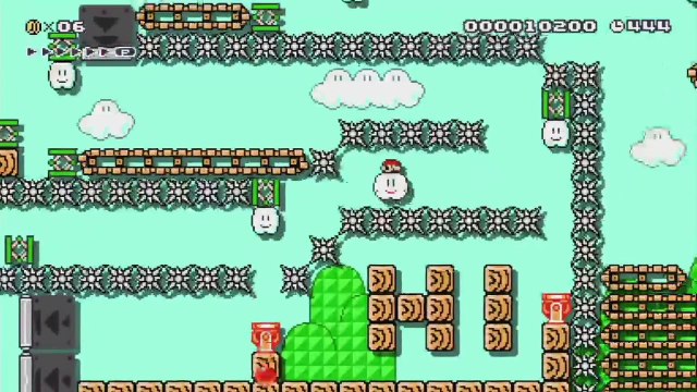Super Mario Maker - Viewer Levels - Name: Automatic Mario? - ID: AE81-0000-0104-4DF2