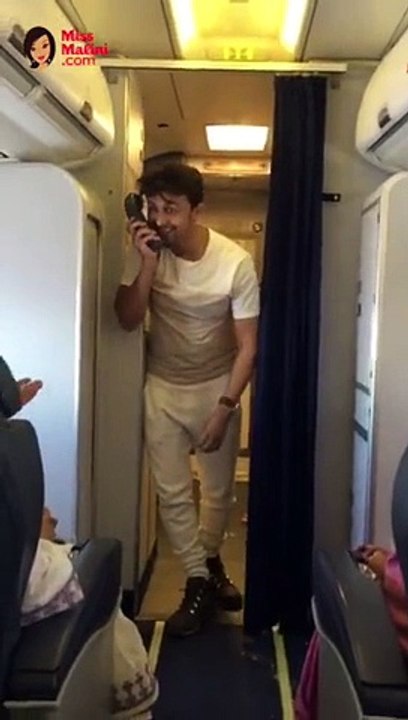 Sonu Nigam recently surprised all the travellers on a flight when he went