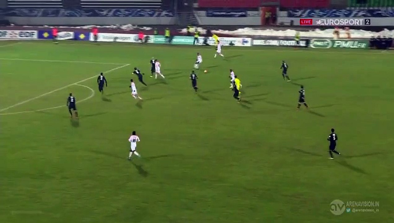 1-1 Morgan Kamin Goal France  Coupe de France  Round 10 - 20.01.2016, Évian Thonon Gaillard 1-1 AS Monaco