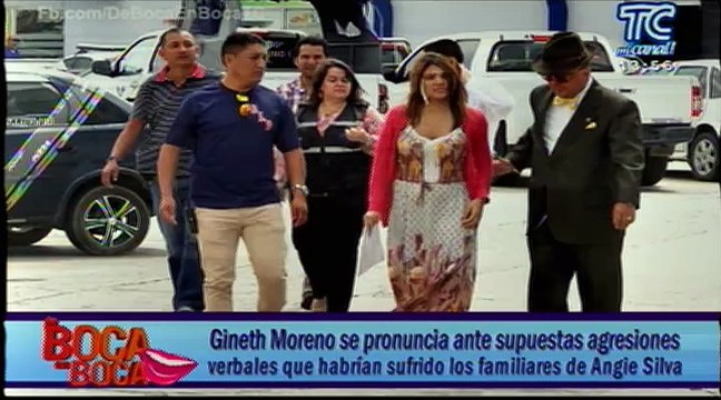 Gineth Moreno se pronuncia ante supuestas agresiones verbales que habrían sufrido los familiares de Angie Silva