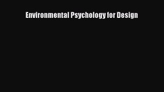 [PDF Download] Environmental Psychology for Design [PDF] Online