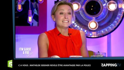 C à vous - Mathilde Seigner favorisée par la police ? Son anecdote surprenante (vidéo)