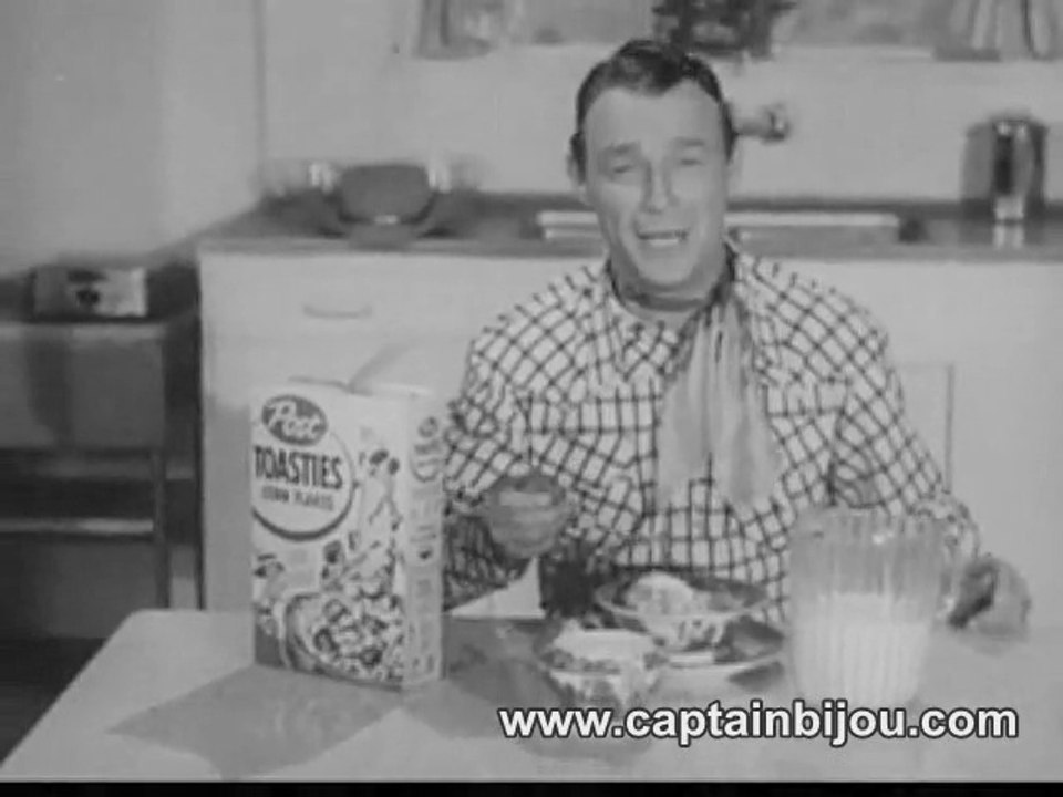 1950s POST TOASTIES COMMERCIAL - Roy Rogers and Pat Brady