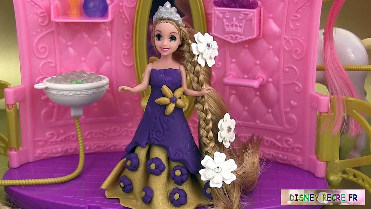 Pâte à modeler Princesse Raiponce Salon de Coiffure Play Doh Rapunzel Shimmer Style Salon Playset