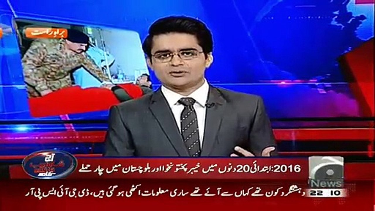 Aaj Shahzeb Khanzada Kay Sath (20-01-2016)