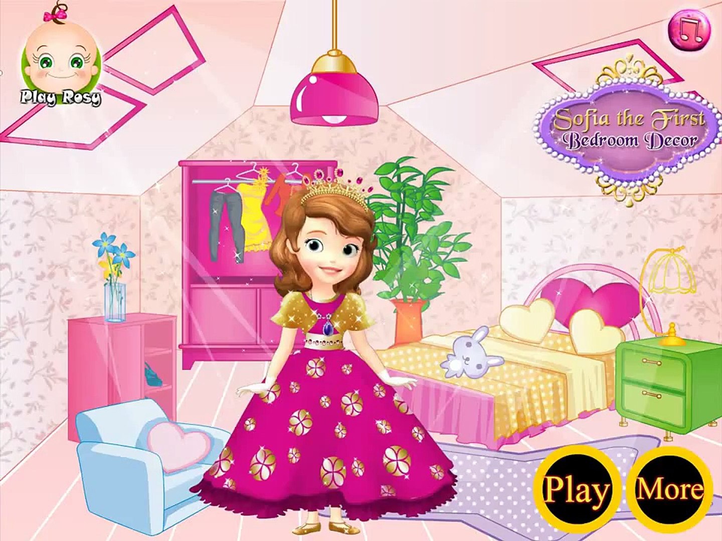 Princess Sofia The First Bedroom Decor Best Girls Games