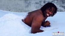 Georges Laraque Lies Naked in Snow Because Canadiens Lost to Bruins