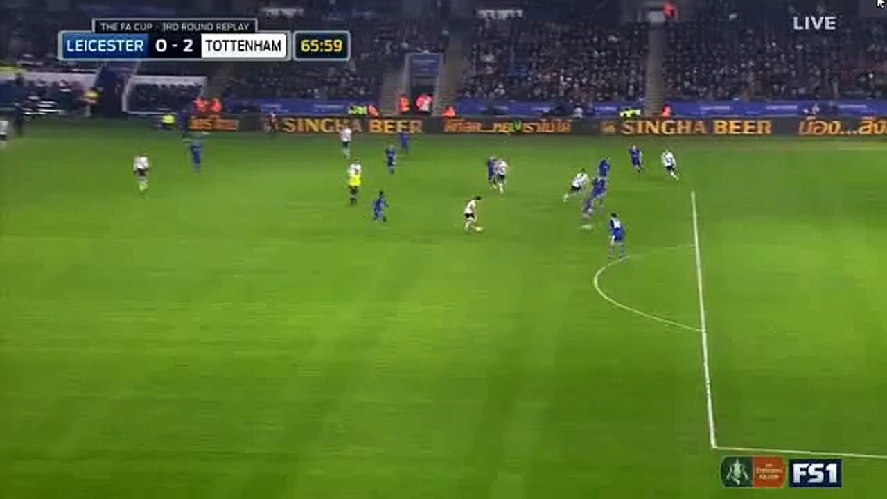 0-2 Nacer Chadli - Leicester City vs Tottenham Hotspur 20.01.2016 HD
