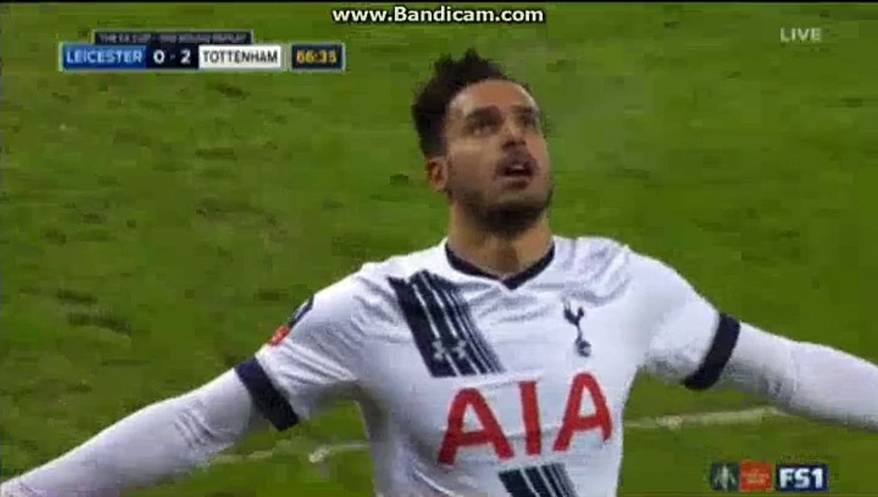 0-2 Nacer Chadli Goal Leicester 0-2 Tottenham FA CUP