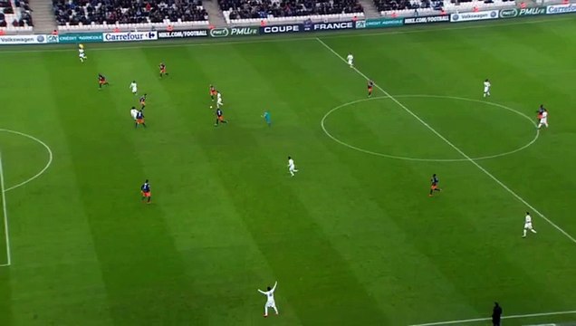 Goal DJA DJEDJE BRICE Olympique Marseille 2-0 Monpellier 20.01.2016