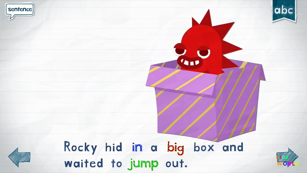 Endless Reader Level 1 Part 2 I to P , Education Words and Sentences in English for Kindergarten