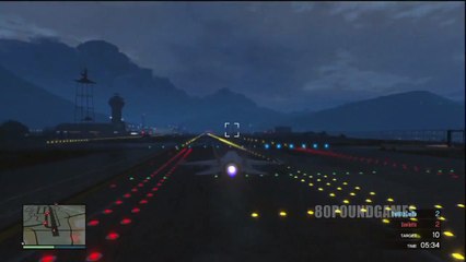 DOG FIGHTING JETS in GTA 5 Online Multiplayer (Fort Zancudo)