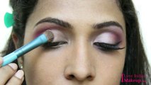Karva Chauth Special Pink Indian Desi Makeup And Outfit