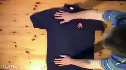 how to fold a shirt quickly