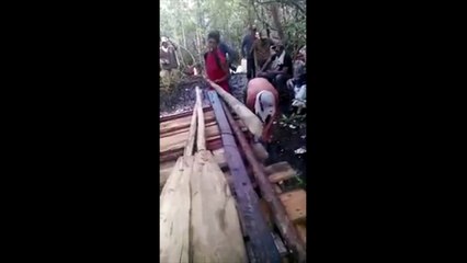 Balseros cubanos graban vídeo saliendo de Cuba.Parte 2