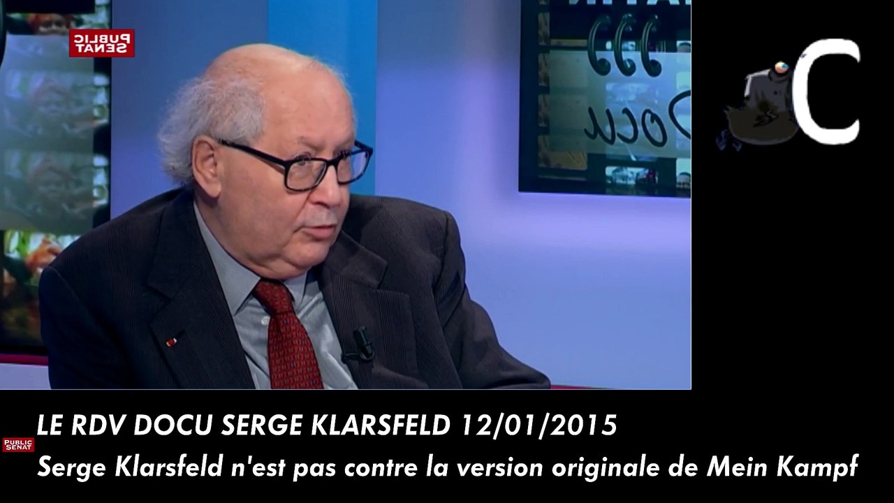 Serge Klarsfeld n'est pas contre la version originale de Mein Kampf