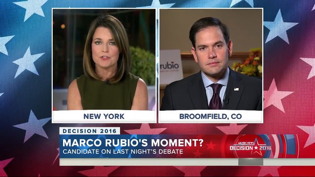 Marco Rubio On Jeb Bush: I Still Have Tremendous Admiration For Him | TODAY