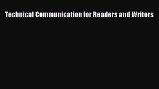 [PDF Download] Technical Communication for Readers and Writers [PDF] Online