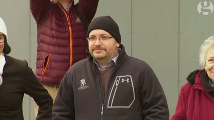 US journalist freed by Iran makes brief public appearance