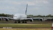 Airbus A380 Dirty Takeoff at FIA 2014 MSN 001 F-WWOW
