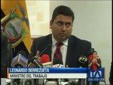 Ministerio del Trabajo analiza índices de desempleo