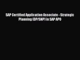 [PDF Download] SAP Certified Application Associate - Strategic Planning (DP/SNP) in SAP APO