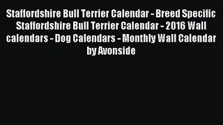 PDF Download - Staffordshire Bull Terrier Calendar - Breed Specific Staffordshire Bull Terrier