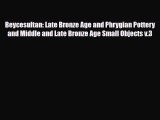 [PDF Download] Beycesultan: Late Bronze Age and Phrygian Pottery and Middle and Late Bronze