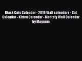 [PDF Download] Black Cats Calendar - 2016 Wall calendars - Cat Calendar - Kitten Calendar -