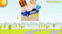 Transport for kids - Police car, ambulance, school bus - Vehicles : Puzzle for children