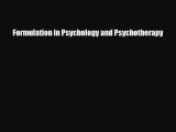 Formulation in Psychology and Psychotherapy [Read] Full Ebook