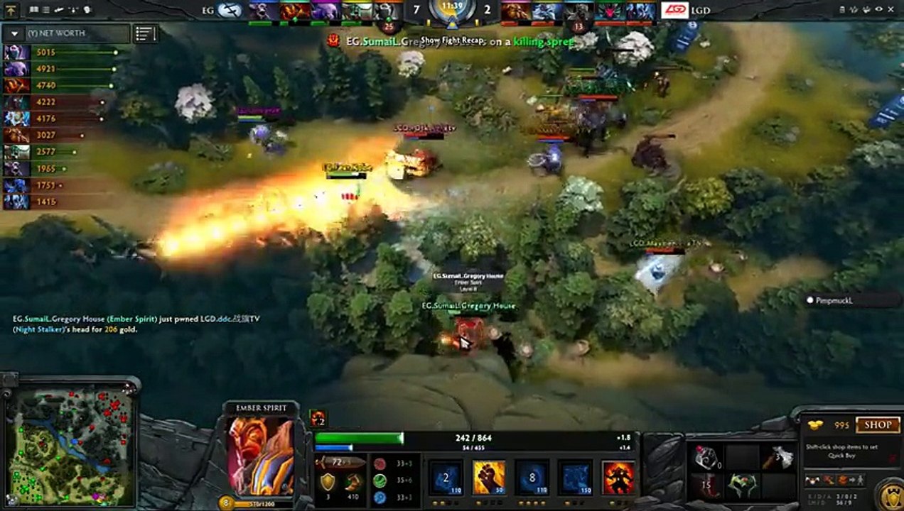 EG vs LGD Highlights SEMI FINAL Starladder 13 Game 3 - Dota 2