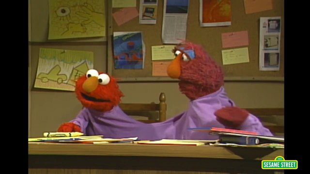 Sesame Street: Elmo and Telly Go To Two-headed Monster School