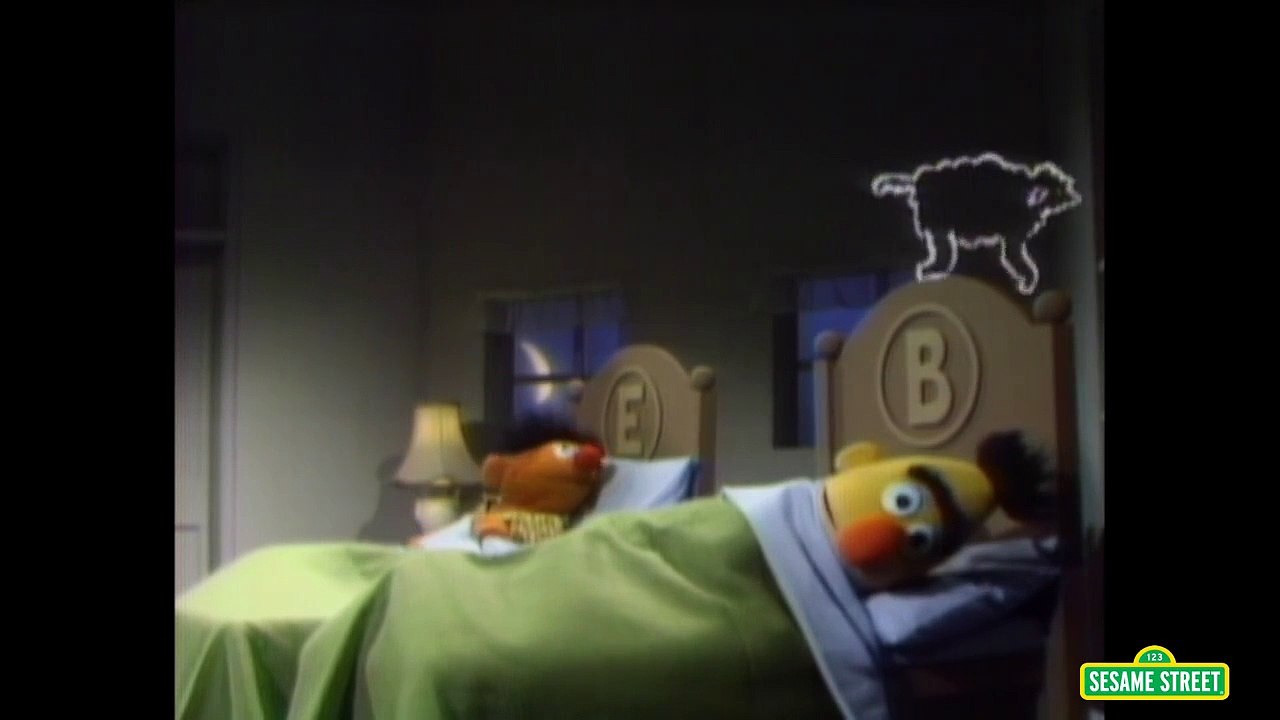 Sesame Street Ernie Counts Sheep To Sleep Dailymotion Video