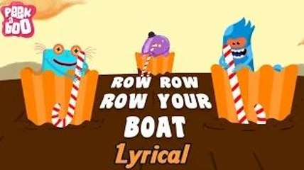Row Row Row Your Boat Nursery Rhyme with Lyrics | Popular English Nursery Rhyme with Lyrics