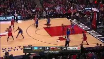 Stephen Curry Drops E'twaun Moore - Warriors vs Bulls - January 20, 2016 - NBA 2015-16 Season