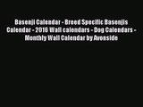 PDF Download - Basenji Calendar - Breed Specific Basenjis Calendar - 2016 Wall calendars -